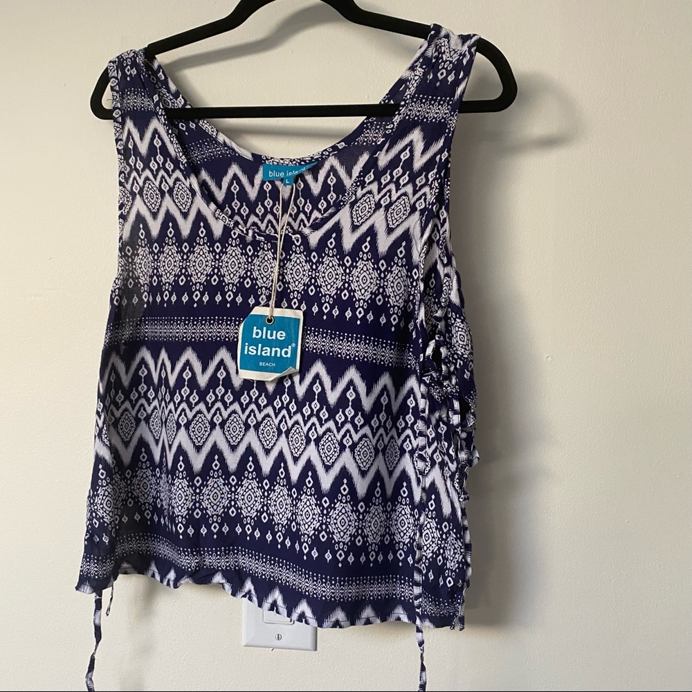 Blue Island coverup tank